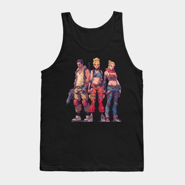 Deltarune Noteworthy NPCs Tank Top by A Cyborg Fairy